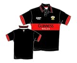 COTTON TRADERS Guinness Wales Klassisches Rugby Polo-shirt Erwachsene