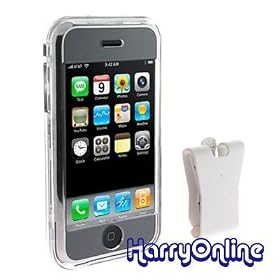 3 Piece Value Combo Deal: Crystal Clear Snap-On/Clip-on Hard Case + Car/Vehicle Charger + USB Data Cable for Apple iPhone. The Case/Cover/Skin/ Comes with a Removable Belt Clip and the Car Charger and USB Data Cable Work for iPod Mini, Nano, Classic, Touch