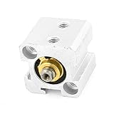 uxcell エアシリンダ アルミニウム材質 ニューマチックアクセサリー シングルロッド デュアルアクション