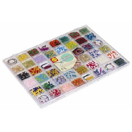 Childrens Toyshop  Toys : Alex Giant Bead Box - 10" X 14" Box of Beads and Findings