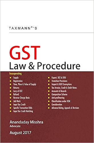 GST Law & Procedure Book august 2017