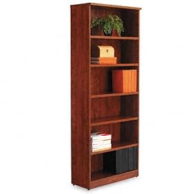 Alera Valencia Series Bookcase Storage Cabinet, 6 Shelves, 32 W by 14 1 2 D by 82 H,...