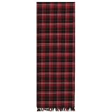 Durable Hand Woven 100% Cotton Colorful Red Plaid Table Runners 12x72 Inches Set of Two by 