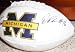 Brady Hoke & Denard Robinson autographed logo Univ of Michigan football