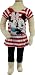 Disney Girls 2-6X Mickey And Minnie Pant Set, White, 4T