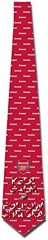 Inecktie Keep Calm And Follow Arsenal Premier League Gunners Necktie Funny Tie