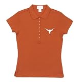 Antigua University of Texas Women's Remarkable Baby Rib Short Sleeve Polo Shirt