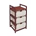 Badger Basket Company Three Drawer Hamper/Storage Unit in Cherry