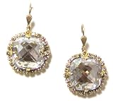 41Hgk6IxafL. SL160  Catherine Popesco 14k Gold Plated Large Shade Swarovski Crystal Dangle Earrings