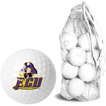 East Carolina Pirates Ecu Ncaa Clear Pack 15 Golf Balls