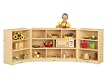 Jonti-Craft 0366JC Maxi-Mobile Fold-n-Lock Storage Unit, Natural Maple