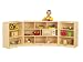 Jonti-Craft 0366JC Maxi-Mobile Fold-n-Lock Storage Unit, Natural Maple