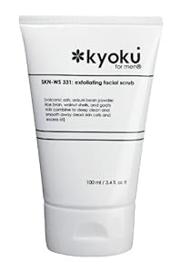 Kyoku for Men Exfoliating Facial Scrub, 3.4 Fluid Ounce