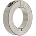 Ruland TCL-32-12-SS One-Piece Clamping Shaft Collar, Threaded, Stainless Steel, 2.000"-12 Bore, 3" OD, 11/16" Width