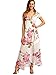 Milumia Women's Vintage Floral Print Split Wrap Maxi Dress X-Large White