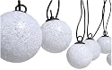 Strathwood Snowball Solar String of Lights with Remote Control, 12-Pack