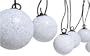 Strathwood Snowball Solar String of Lights with Remote Control, 12-Pack