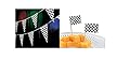 RACE CAR CHECKERED Flag PARTY Decorations - 100 ft RACING FLAG PENNANTS/Banner/DECOR & 50 Appetizer CUPCAKE Picks - Great for NASCAR or INDY Birthday PARTY