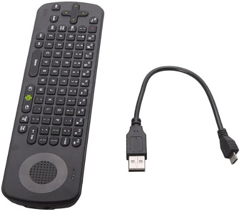 Brand new Measy RC13 4-in-1 Mini 2.4GHz 83-Key Wireless Keyboard + Air Mouse + Speaker + Skype Phone - Black