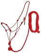 Poly Rope Halter W/Knots & 14ft Lead