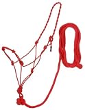 Poly Rope Halter W/Knots & 14ft Lead