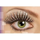 Womens Hologram Black Halloween Eyelashes