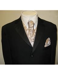 New Mens Seven Piece Complete Black Tuxedo (jacket, Pants, Shirt, and... by New Era Factory Outlet