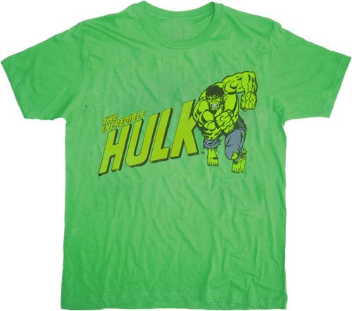  Incredible Hulk Run Hulk Green T-shirt Tee