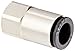 Legris 3014 60 11 Nickel-Plated Brass Push-to-Connect Fitting, Inline Connector, 3/8