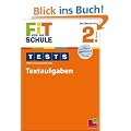 FiT F�R DIE SCHULE: Tests mit Lernzielkontrolle. Textaufgaben 2. Klasse