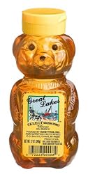 Great Lakes Select Golden Honey, Clover, 12-Ounce Plastic Bears (Pack of 12)