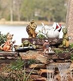 Garden Statue -Piano Frog Resin Garden Statue - Outdoor Garden and Patio