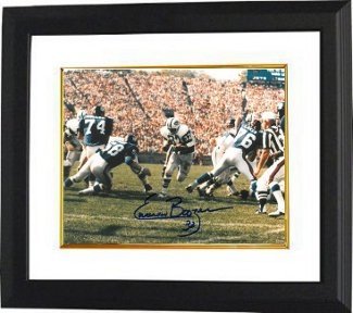 Emerson Boozer Autographed/Hand Signed New York Jets Color 8x10 Photo Custom Framed at Amazon.com