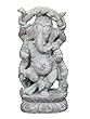 Lord Ganesha Good Luck Statue Yoga Art India Sculpture 6 Inches