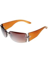 Apparel: Kathy Van Zeeland Rimless Studded Sunglasses One Size Brown - Kathy Van Zeeland