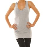 Produkt-Bild: Tr&auml;ger Tank Top Gr. 36/S, 38/M, 40/L Damen Long Shirt Neu Longtop Tops