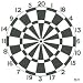Archery Darts Target Face x 10 - 80cm