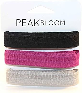 Fold Over Elastic (FOE) 5/8" 'Day to Night' Bundle 6 Yards by Peak Bloom
