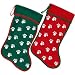 Felt Paw-Print Pet Christmas Stocking, 19 Dog or Cat