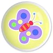 Flowerland Butterfly Knob by Olive Kids
