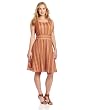 Gabby Skye Women's Plus-Size Plus Stripe Fit And Flare Dress by Gabby Skye