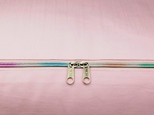 PREMIUM QUALITY LightPink HANDMADE durable clothing/clothes/duvets/underwear/wardrobe storage bag organiser holder (soft, washable, dust proof, reusable, breathable, portable, zip with double sliders) (43L)