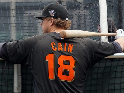 Texas Rangers v San Francisco Giants, Game 2: Matt Cain Photographic Poster Print by Justin Sullivan, 9x12