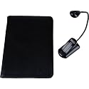 Kindle 2 Duomo Leather Sleeve Case Cover (Black) with Mighty Bright XtraFlex Reading Light