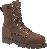 Mens CAROLINA 8 EH Steel Toe Waterproof Insulated Work Boots BROWN (Size Run 8 - 14 E / 3E) FAL-WIN