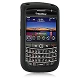 Black Soft Rubber Silicone Skin Cover Case for BlackBerry Tour 9600/9630