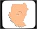 Decorated Mouse Pad with map, sudan, africa