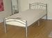 TWIN CURVED METAL SINGLE 3FT BED FRAME - SILVER