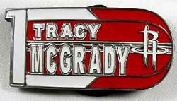 Tracy McGrady Houston Rockets Player Belt Buckle, NBA Basketball Buckle