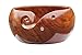 DAHLIA GOODS Wooden Yarn Bowl 6x3 Inch, Knitting and Crochet Rosewood Bowl, Made From Sturdy Wood For Yarn Storing